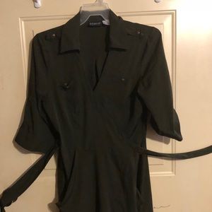 Off Green Wrap Skirt